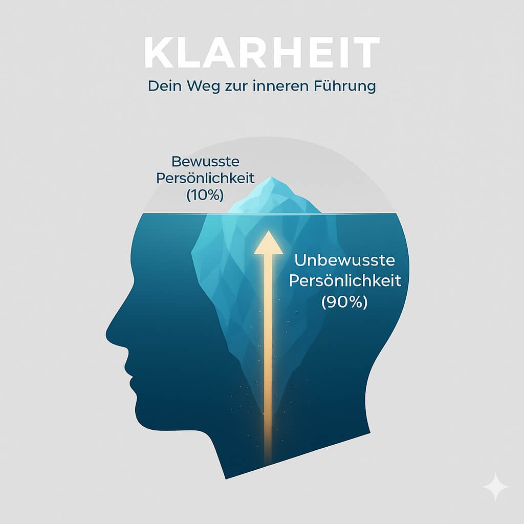 Das Eisbergmodell der Psychologie und die PSI-Theorie erklären, wie die Bewusstmachung unbewusster Persönlichkeitsanteile zu innerer Klarheit und einem erfüllten Leben führt.